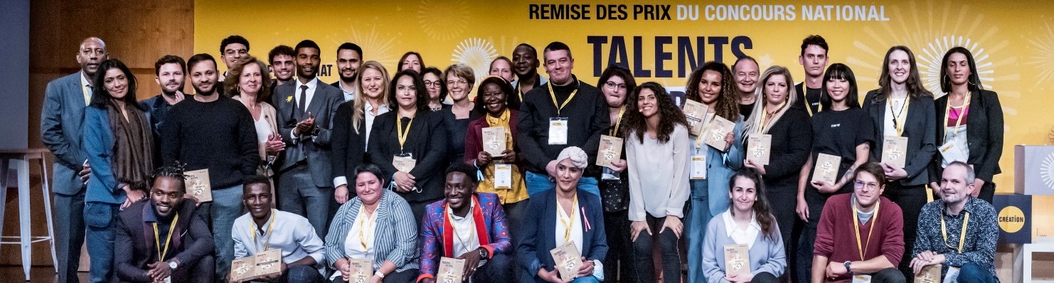 TALENTS DES CITES 2021 Remise des prix Talents des Cités édition 2021. 7 octobre 2021, ministère de l'économie, Bercy.
