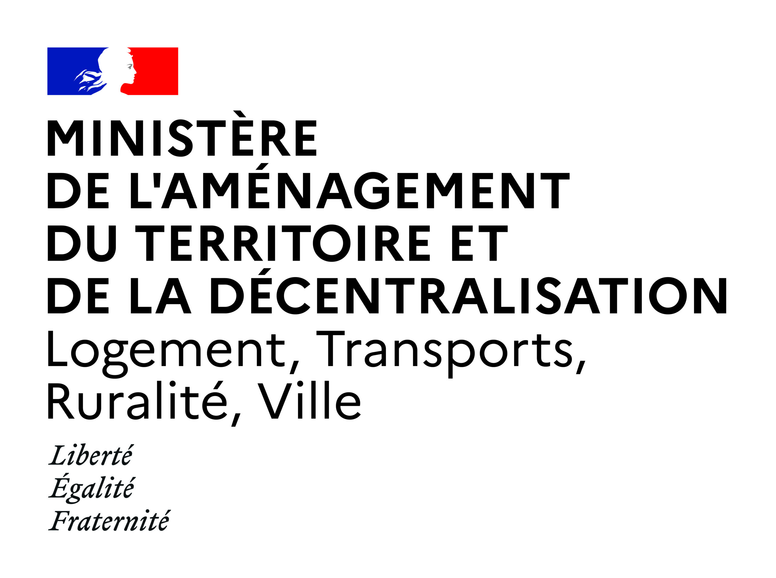 Logo Ministère Aménagement Du Territoire Décentralisation Logement Transports Ruralité Ville