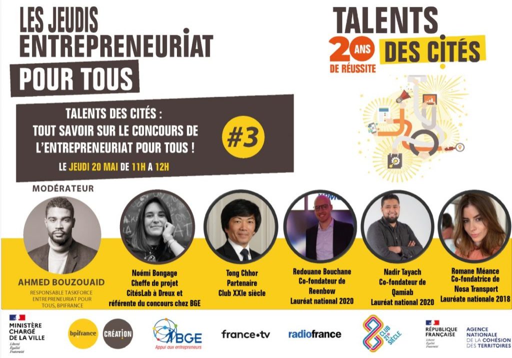 Jeudi Entrepreneuriat Pour Tous Spécial Talents Des Cités